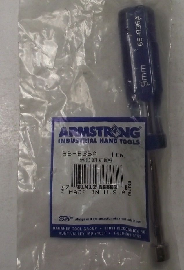 ARMSTRONG 66-836A 9mm Metric Nut Driver USA Hot on Sale