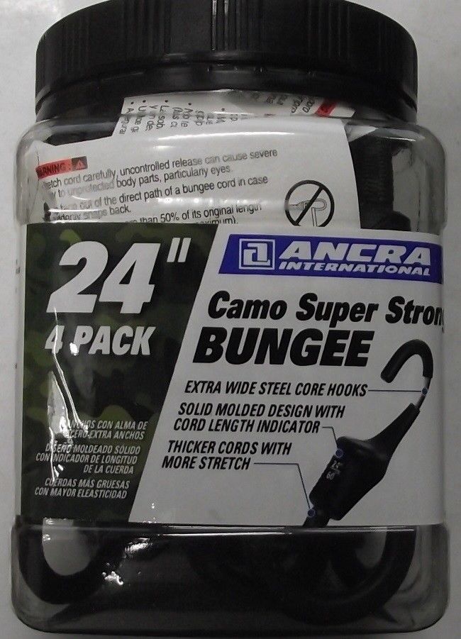 Ancra 95729 24″ Camo Super Strong Bungee Cords 4pk Online Sale