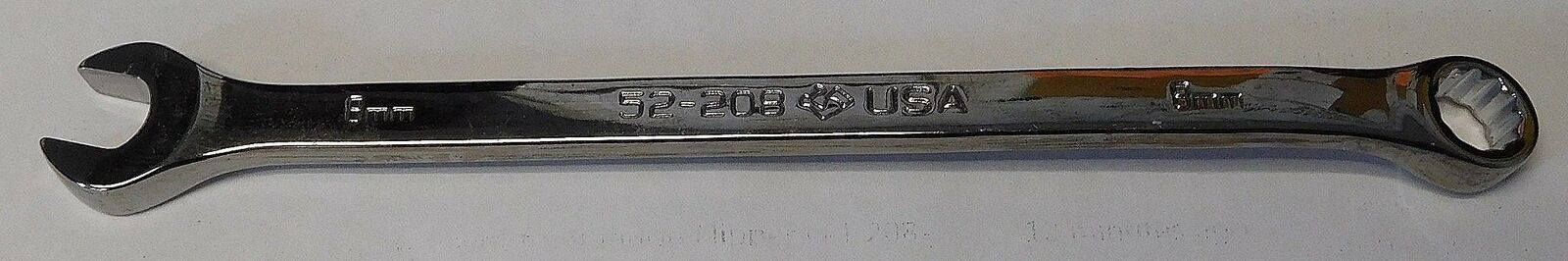 Armstrong 52-208 8mm Full Polish Long Pattern Combination Wrench 12 Point USA Online Sale