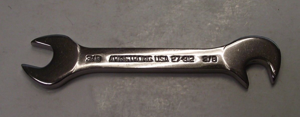 Armstrong 27-912 3/8″ Open End Midget Wrench 15 & 75 Degree USA Online now