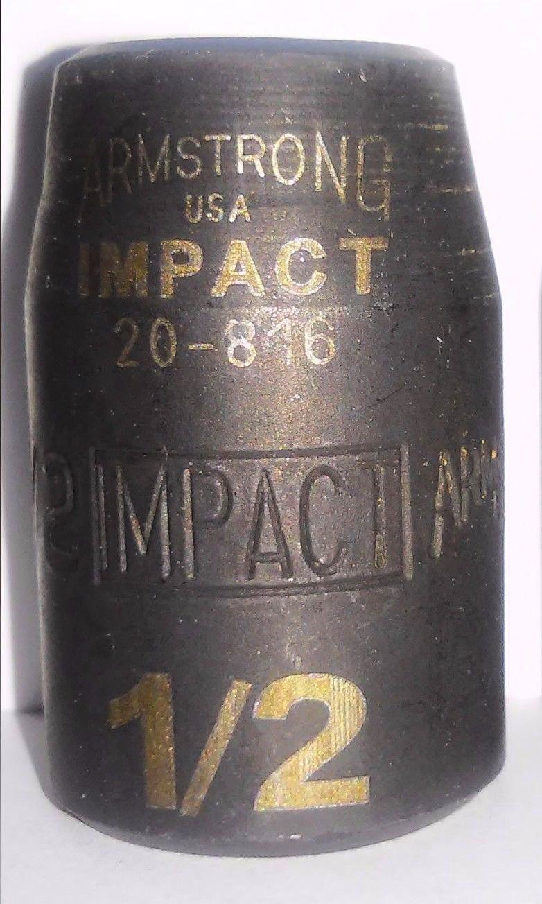 Armstrong 20-816 1/2″ x 1/2″ Drive Impact Socket 12pt. USA Online Hot Sale