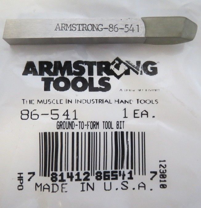 Armstrong 86-541 Ground To Form Tool Bit USA Supply