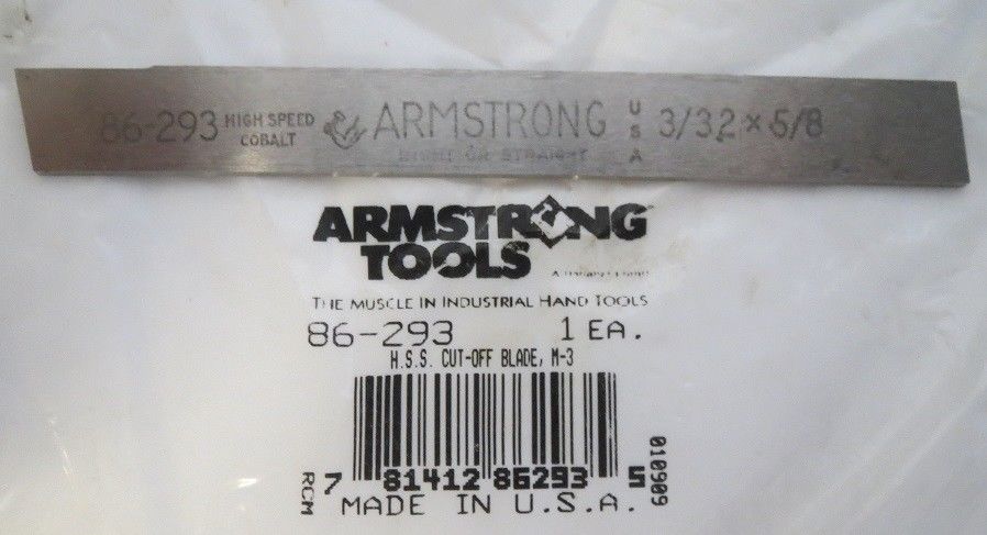Armstrong 86-293 HSS Cut Off Blade M-3 Online Sale