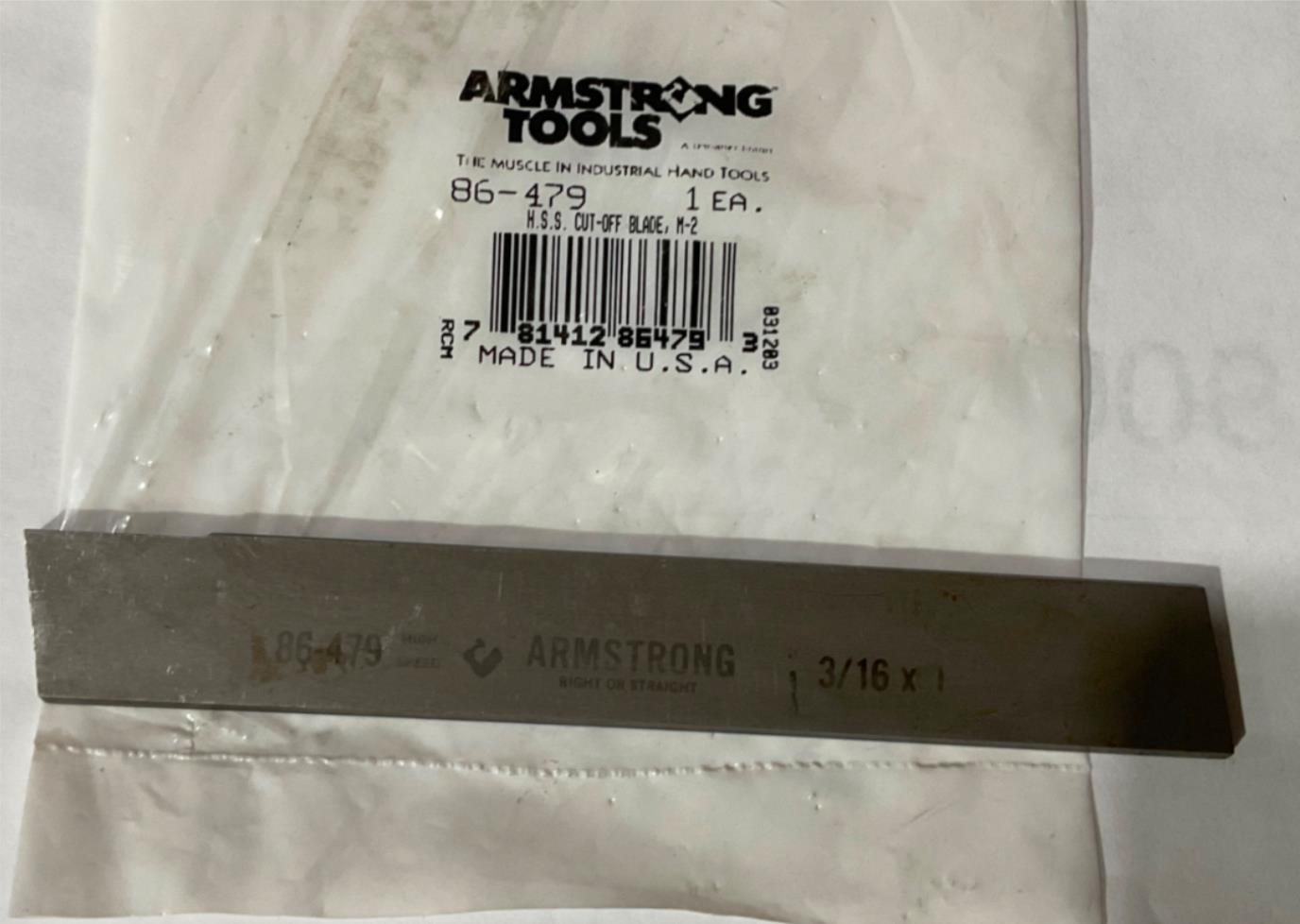 Armstrong 86-479 H.S.S. Cut Off Blade M-2, 3/16 X 1 USA Online