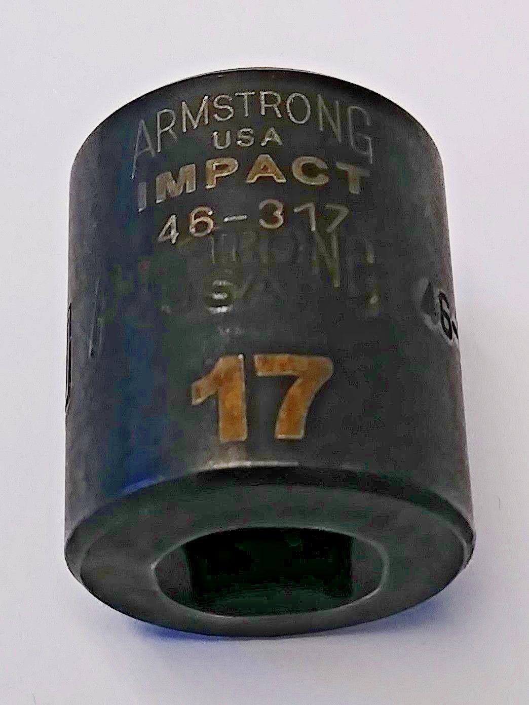 Armstrong 46-317 3/8″ Drive 12 Point Impact Socket 17mm USA Online Sale