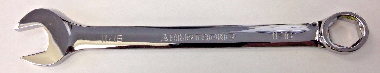 Armstrong 25-022 11/16″ Full Polish Regular Combination Wrench 6 Point USA on Sale