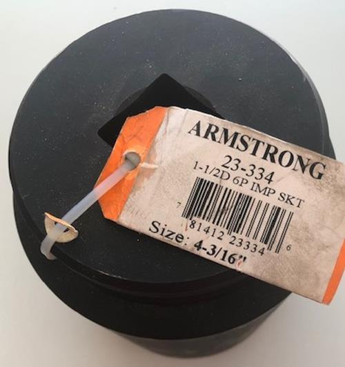 Armstrong 23-334 6 Point 1-1/2 Inch Drive Deep Impact Socket, 4-3/16″ USA #30 Fashion