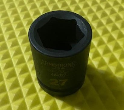 Armstrong 48-027 27mm Impact Socket 3/4″ Drive 6 Point USA Hot on Sale