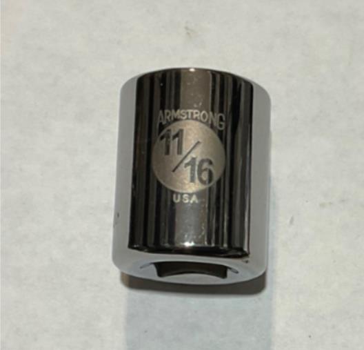 Armstrong 12-422 11/16” 8pt 1/2” Dr Socket USA Online Hot Sale