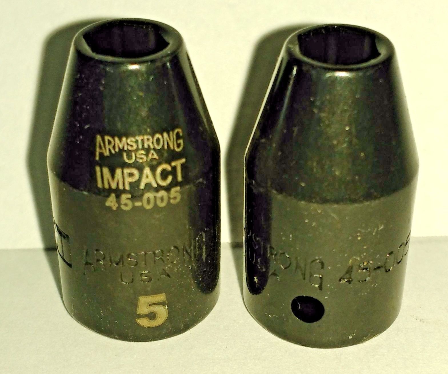 Armstrong 45-005 1/4″ Drive 6 Point Impact Socket 5MM USA 2PCS Hot on Sale