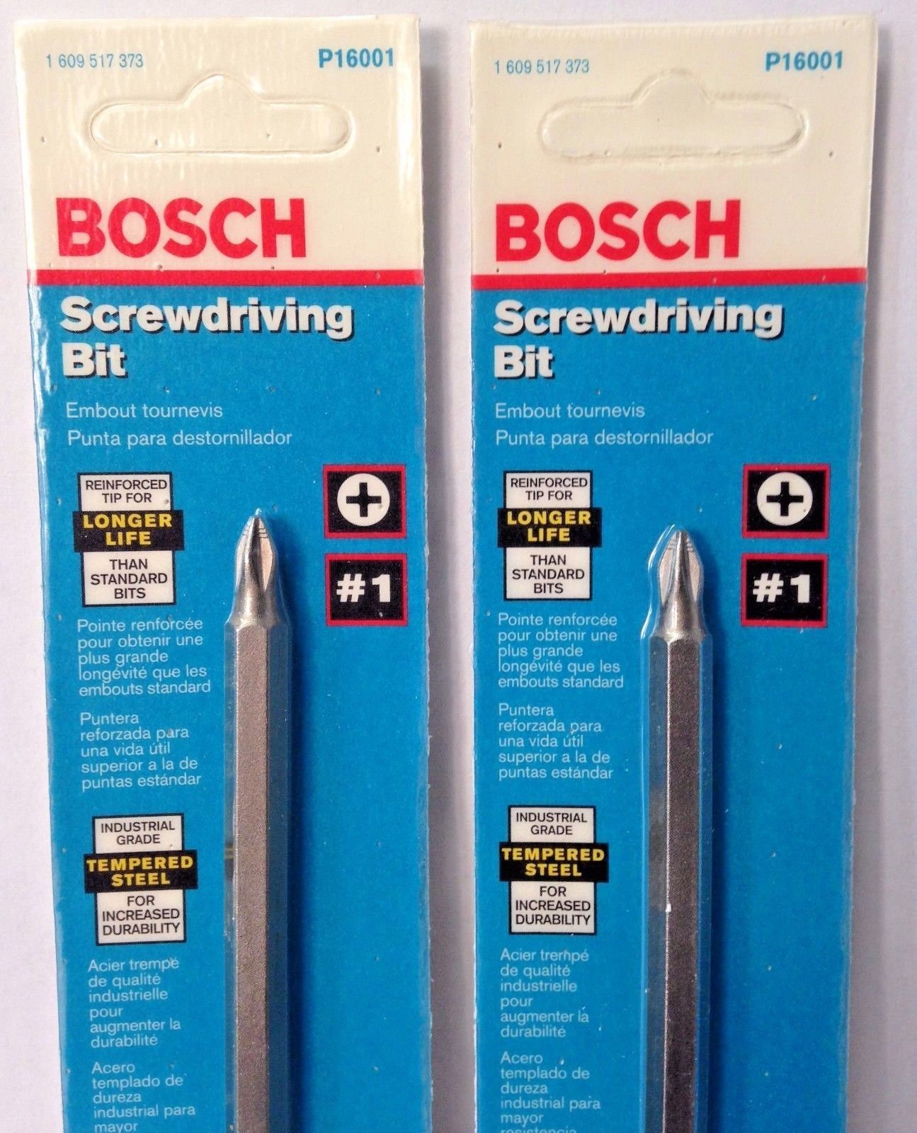 Bosch P16001 #1 Phillips x 6″ Power Screw Clic Change Tip USA 2PKS Fashion