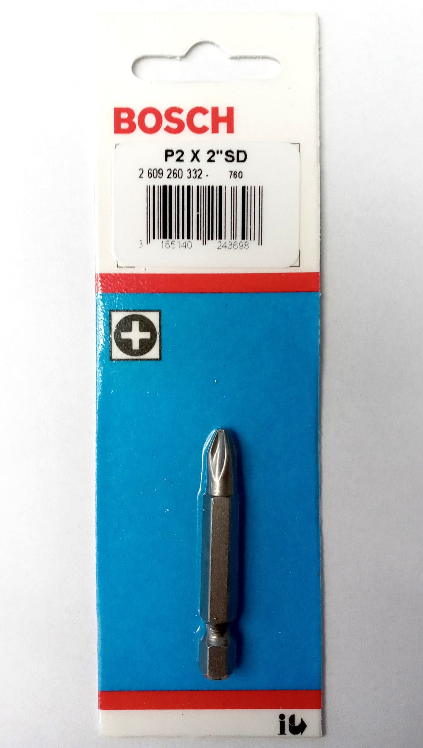Bosch 2609260332 #2 Phillips Bits (P2 x 2″) USA 10 Packs Supply