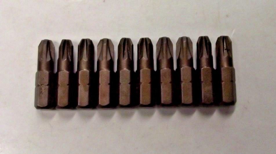 Bosch 2610000856 #3 Phillips Pozi Drive x 1″ Screw Bit Tips 10pcs Sale