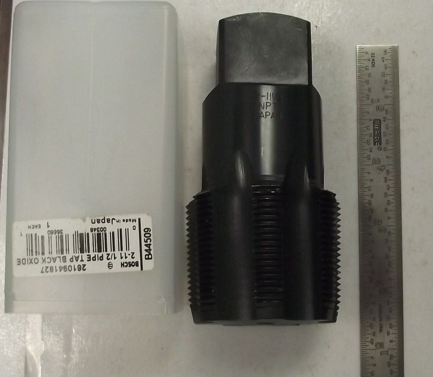 Bosch B44509 2-11 1/2 Pipe Tap Black Oxide Japan #T22 Supply