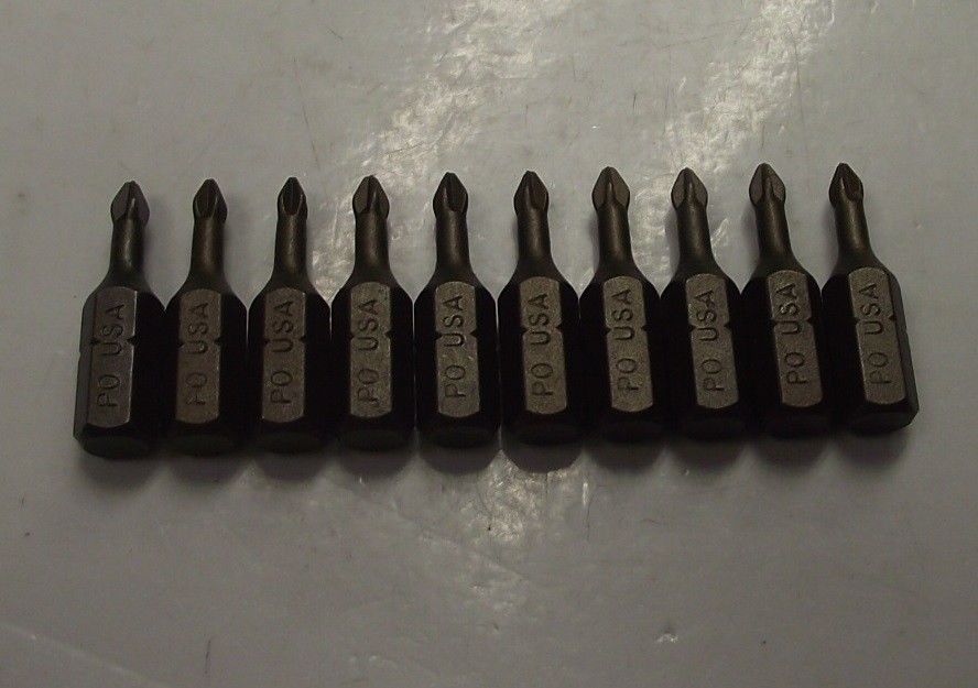 Bosch 45143 #0 Gold Power Insert Screw Tips 10pcs. 1609433663 USA on Sale