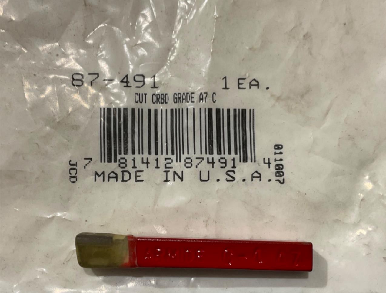 Armstrong 87-491 Cut Carbide Grade A7 C-4 USA Online Hot Sale