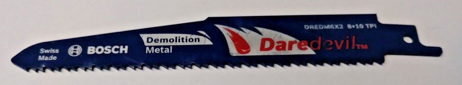 Bosch Daredevil DREDM6X2 6″ x 8+10 TPI Metal Demolition Reciprocating Saw Blade Fashion