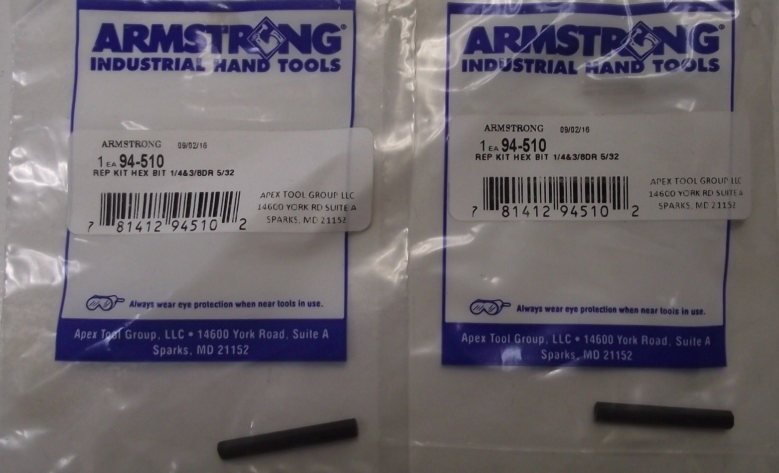 Armstrong 94-510 5/32″ Replacement Hex Bit 2pcs. USA Online