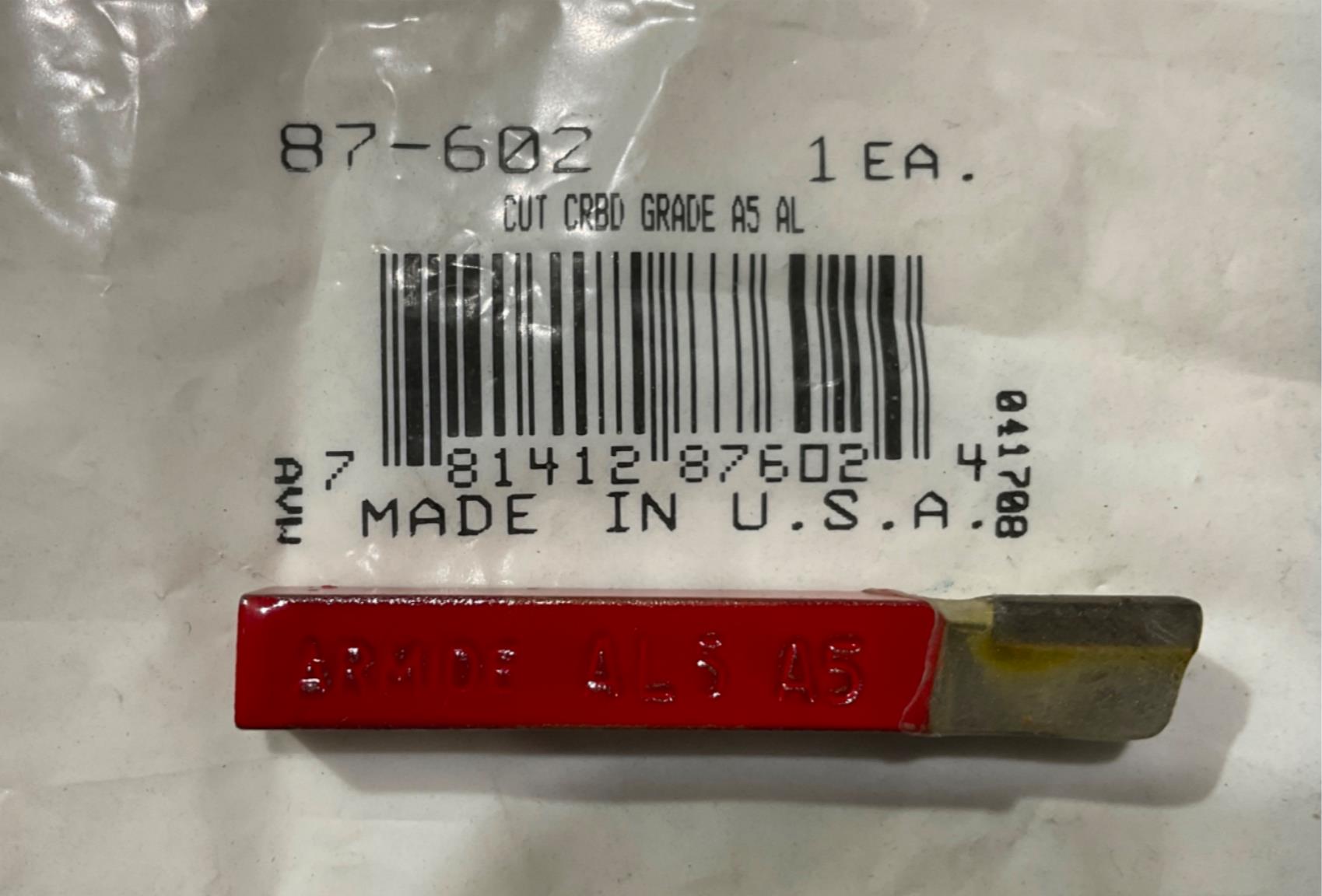 Armstrong 87-602 Cut Carbide Grade AL5 A5 USA on Sale