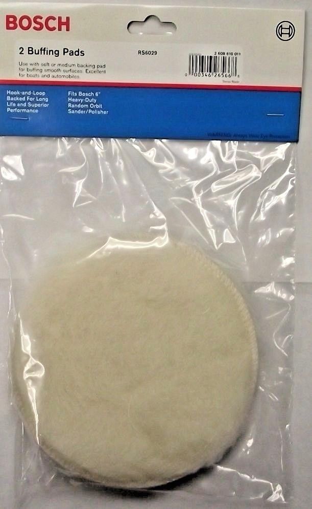 Bosch RS6029 Hook & Loop Buffing Pads 2 Buffing Pads Online Sale
