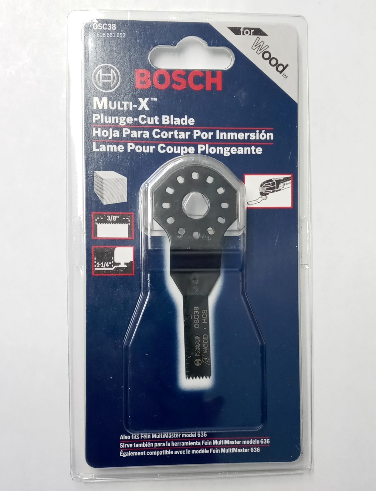 Bosch OSC38 3/8″ Plunge-Cut Oscillating Blade Online Sale