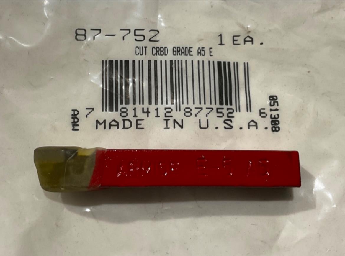 Armstrong 87-752 Cut Carbide Grade E-5 A5 USA on Sale