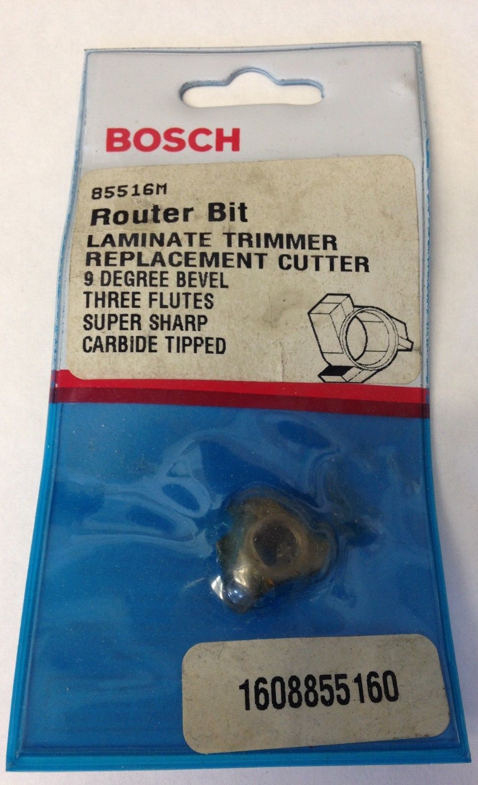 Bosch 85516M 9° x 3/8″ Carbide Tipped Bevel Trim Replacement Cutter Bit USA Discount
