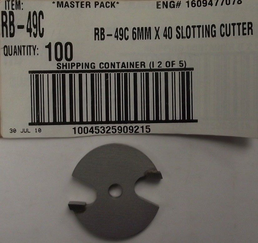 Bosch RB-49C 2-Wing 6mm Carbide Slot Cutter Router Bit 6mm Shank Bulk Sale