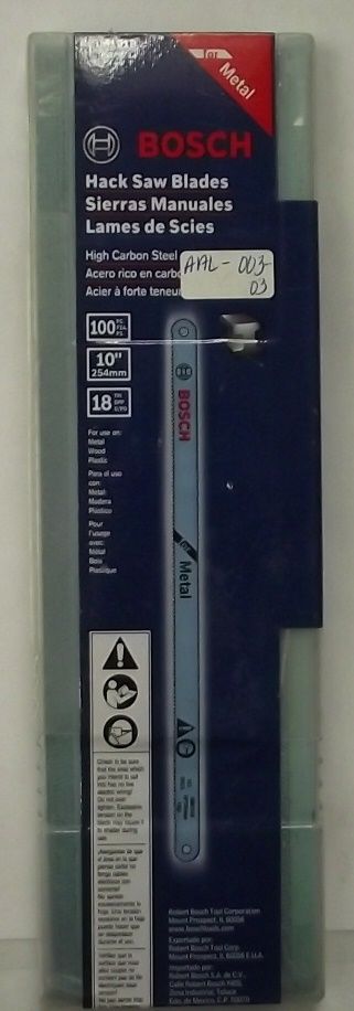 Bosch HBM1018-100pk 10-Inch 18 TPI Carbon Steel Hacksaw Blade on Sale