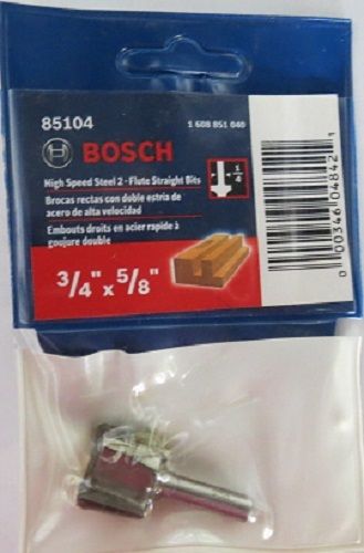 Bosch 85104 3/4″ x 5/8″ HSS 2-Flute Straight Bit on Sale