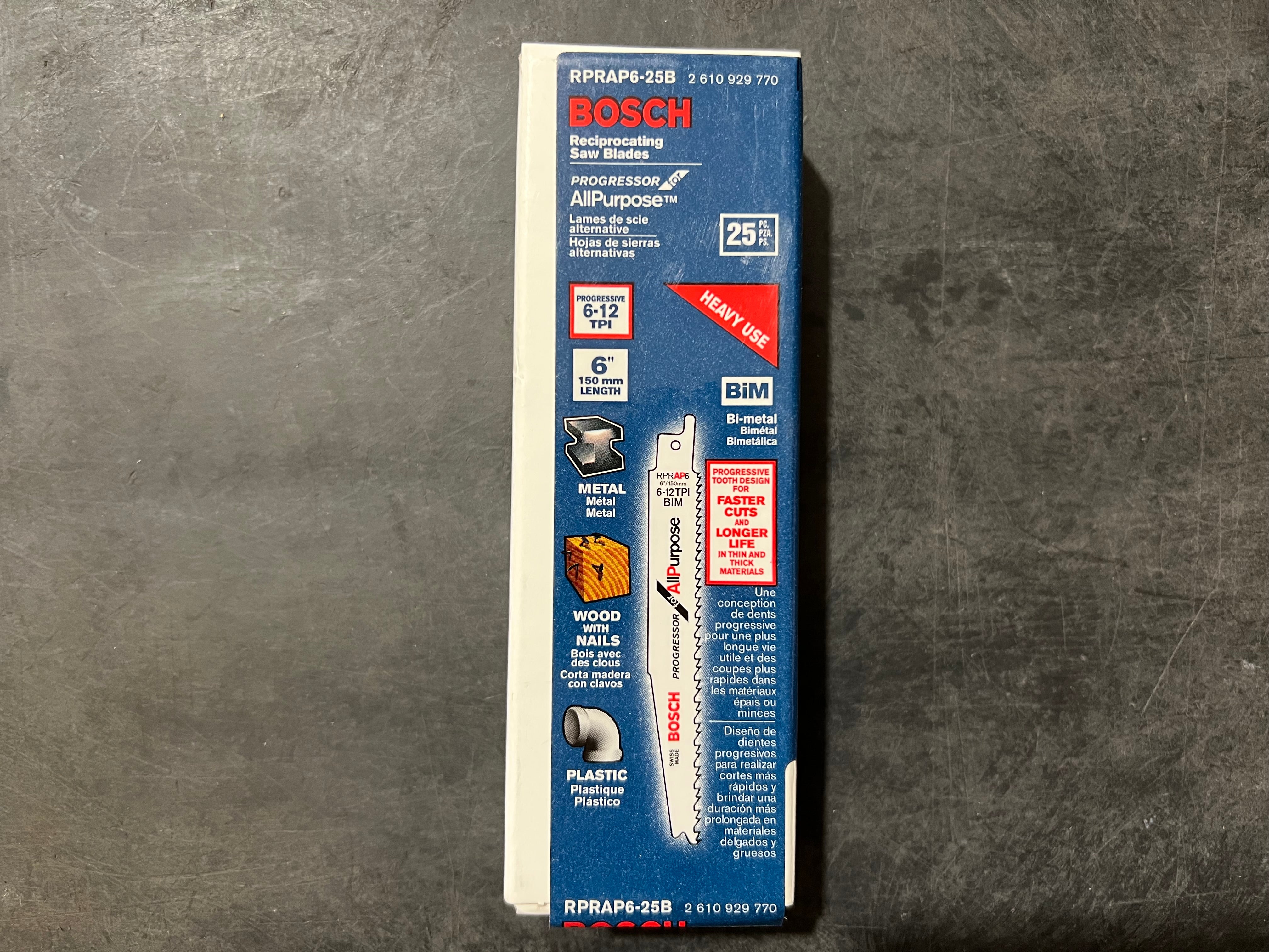 Bosch RPRAP6-25B 6″ Progressive Saw Blades 25pk. Swiss Online now