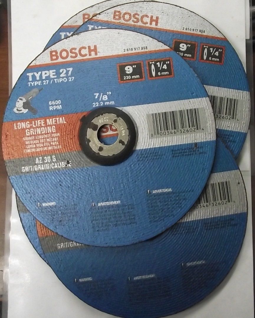 Bosch 2610917858 9″ x 1/4″ x 7/8″ Long-Life Metal Cutting Grinding Wheel 10pcs. Hot on Sale