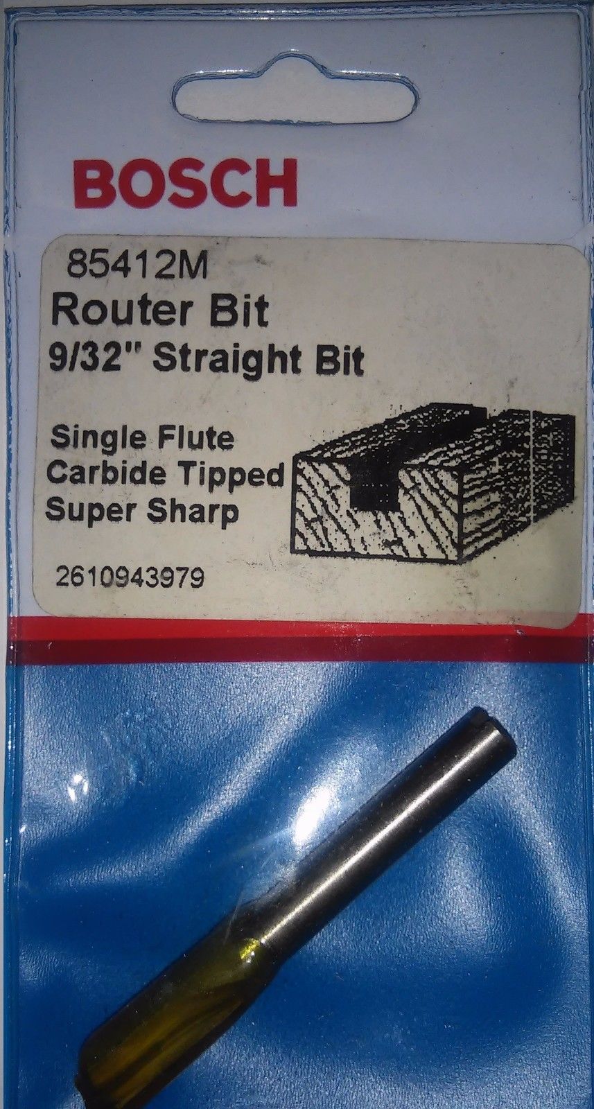 Bosch 85412M 9/32 Carbide Straight Router Bit USA Online now