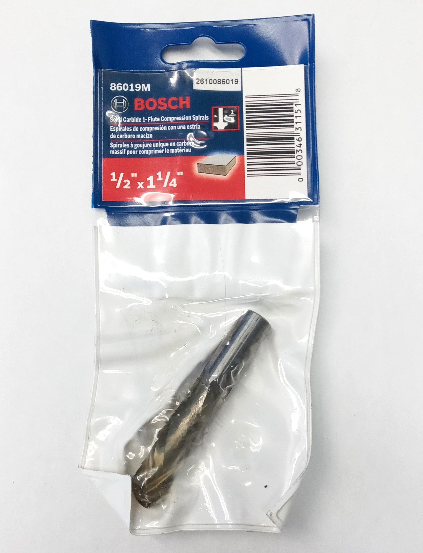 Bosch 86019M 1/2″ x 1-1/4″ Solid Carbide Compression Spiral Router Bit 1/2 Shank Online Sale