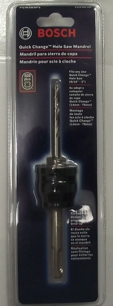 Bosch PCMSDSPL Quick Change Hole Saw Mandrel SDS-Plus Sale