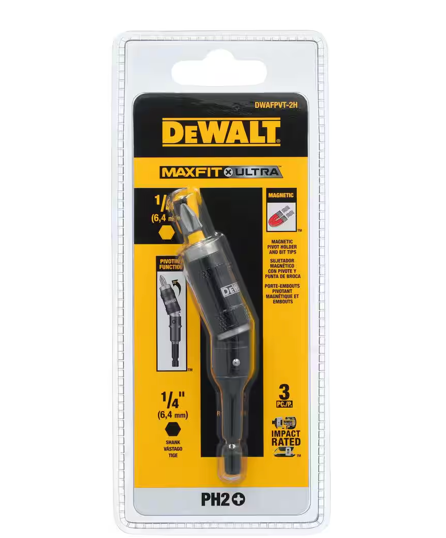 DEWALT MAXFIT ULTRA Pivot Holder with PH2 1″ Bit (DWAFPVT-2H) Online Hot Sale