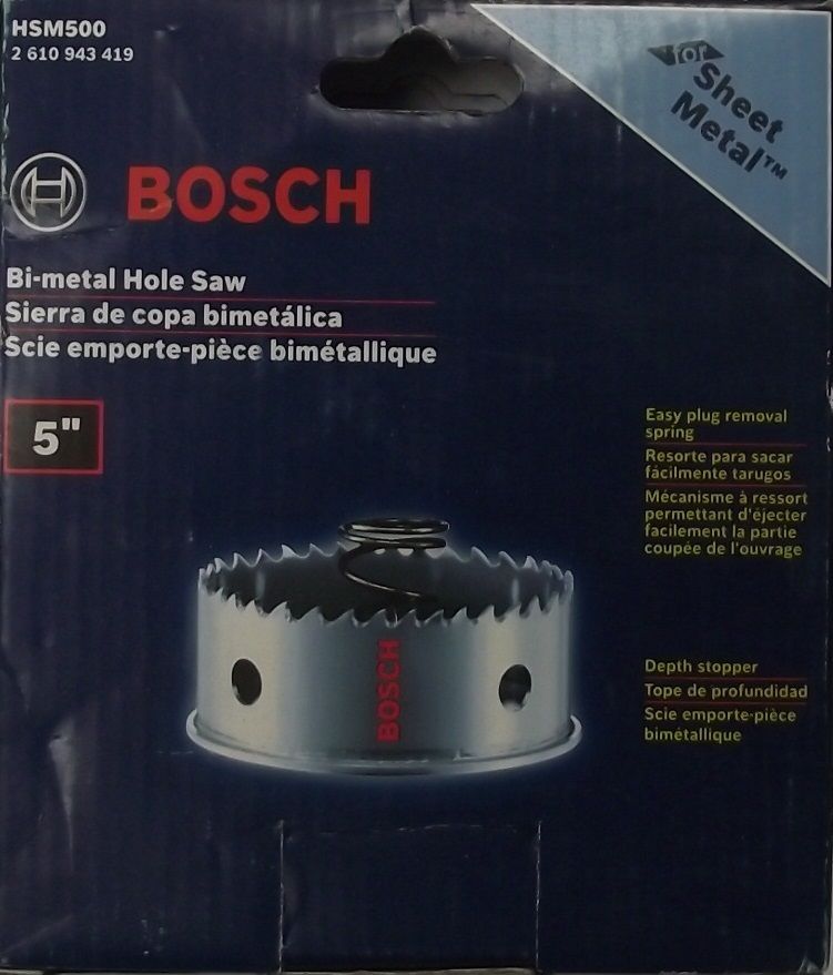 Bosch HSM500 5″ 127mm Sheet Metal Bimetal Hole Saw Discount
