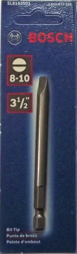 Bosch SL8103501 3-1/2 in. #8 – 10 Slotted Gray Insert Screw Bit USA Discount