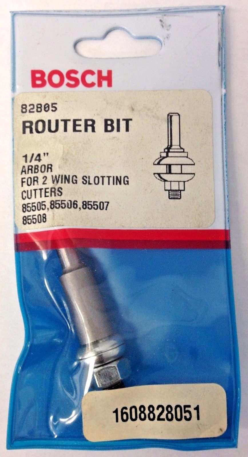 Bosch 82805 1/4″ Arbor For 2 Wing Slotting Cutters Router Bit USA Online now