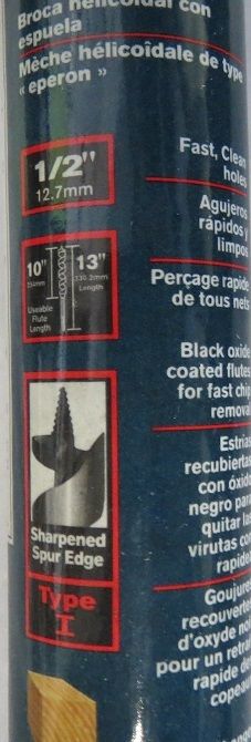 Bosch ASPST05 5/16″ x 7-1/2″ Spur Auger Drill Bit Fashion