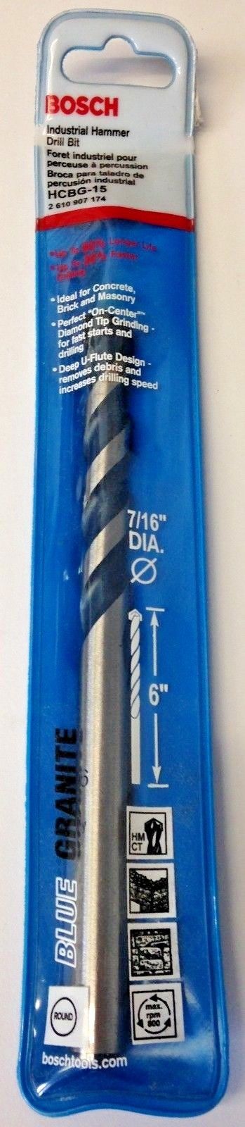 Bosch HCBG-15 7/16″ x 6″ Blue Granite Industrial Hammer Drill Bit Sale