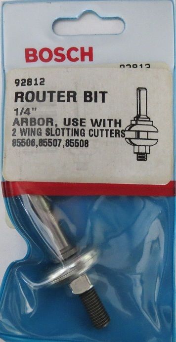 Bosch 92812 1/4 Arbor for Slot Cutters USA Fashion
