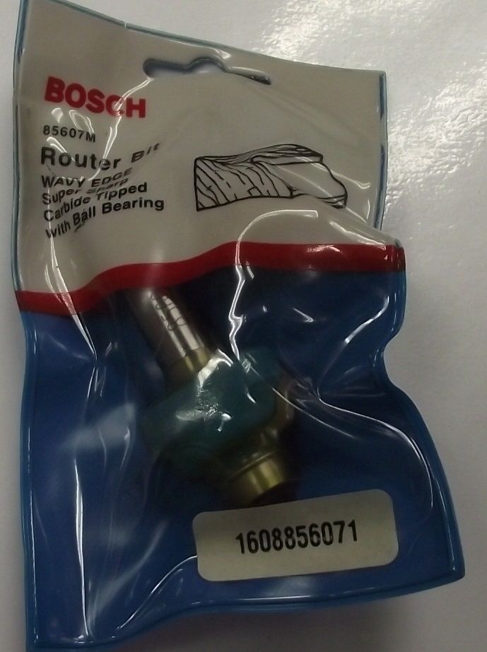 Bosch 85607M Wavy Edge Router Bit 1/2-in Shank W/ Ball Bearing USA Online Sale