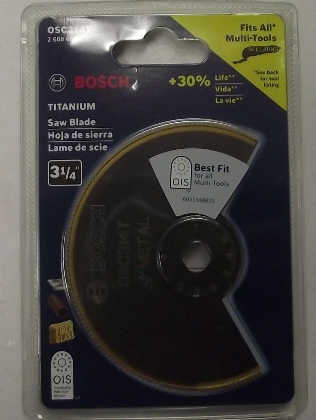 Bosch OSC314T 3-1/4″ Bi-Metal Titanium Segmented Saw Blade Swiss Online Sale