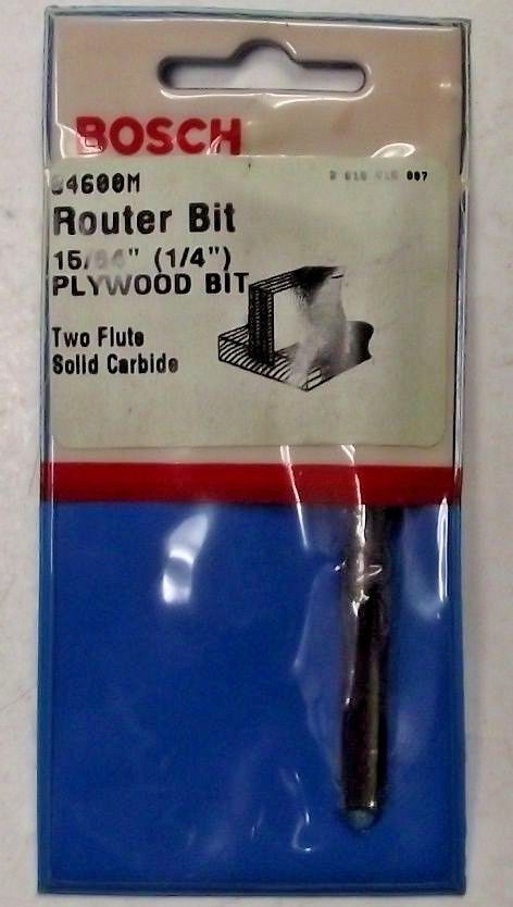 Bosch 84600M 15/64-Inch Plywood Mortising Router Bit 1/4-Inch Shank USA Supply