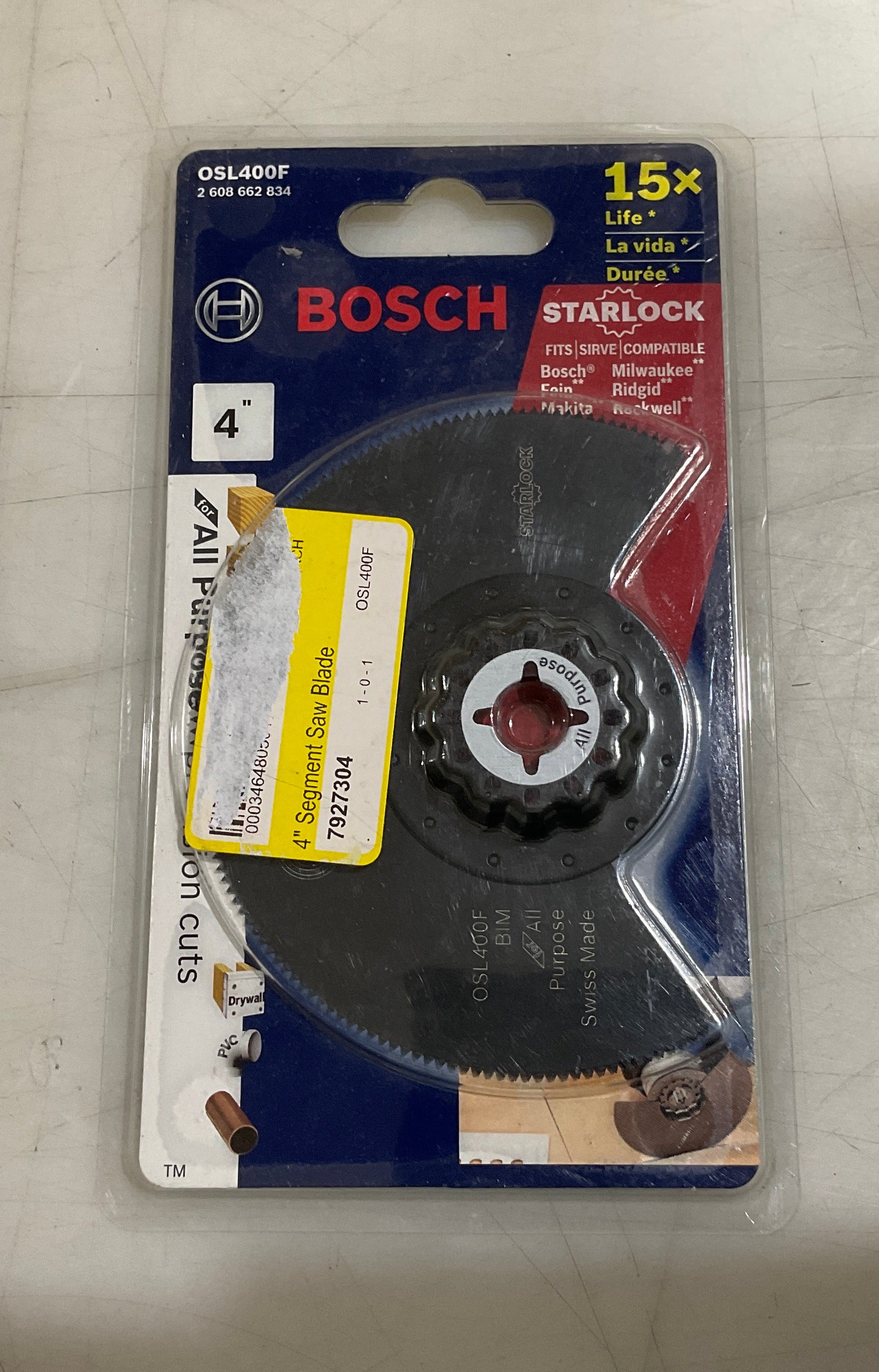 Bosch OSL400F 4″ Starlock Oscillating multi-tool Bi-Metal Segment saw blade #I-80 Hot on Sale