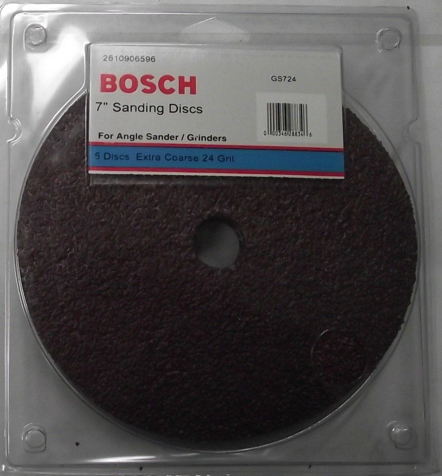 Bosch GS724 7-Inch 24 Grit Abrasive Sanding Disc 5 Pack Online