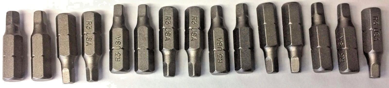 Bosch 9915328 #3″ x 1″ Square Insert Bits Screw Tips USA 15PCS Discount