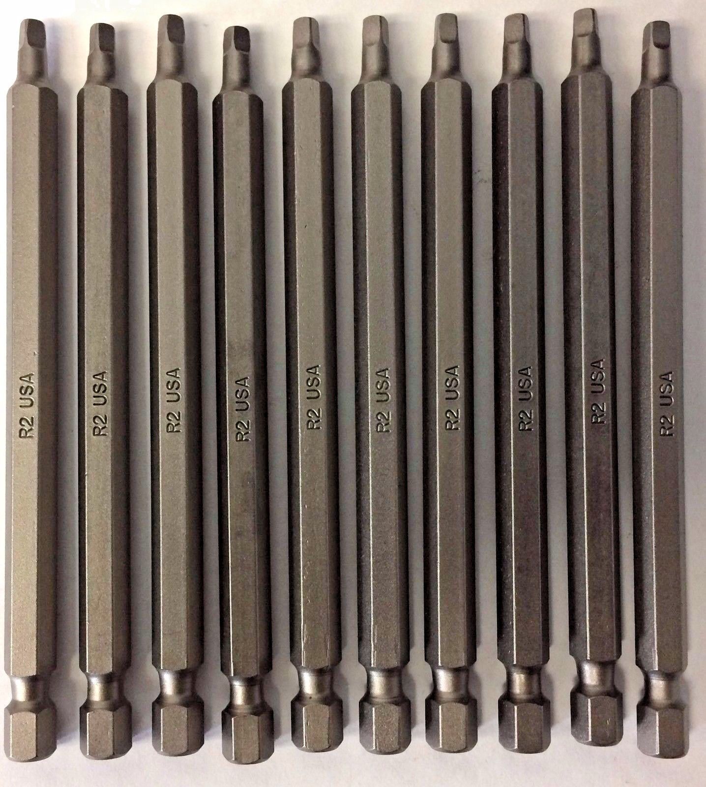Bosch 9915032 #2 x 4″ Square Drive Power Screw Tips USA 10 Pieces Sale