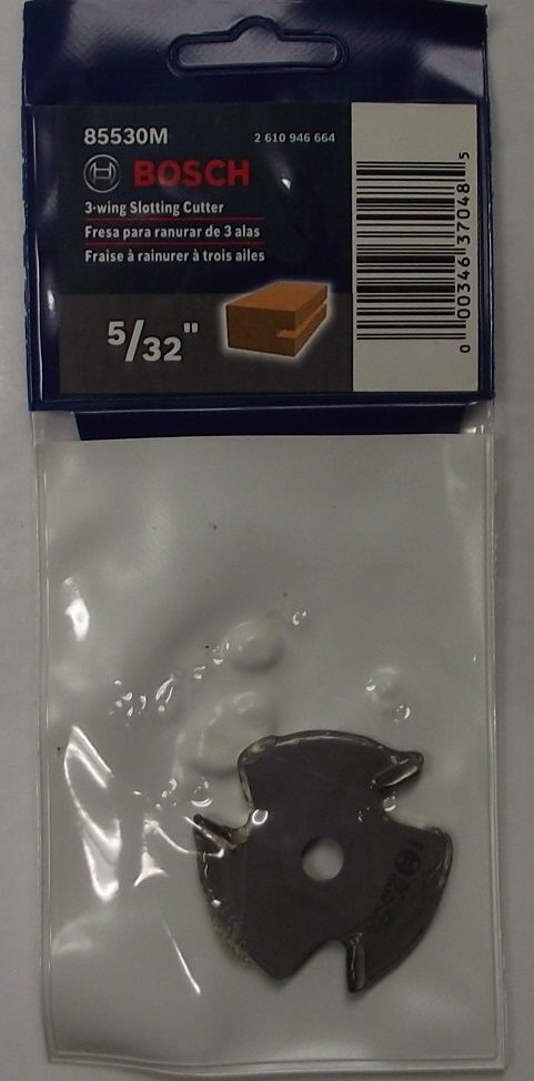 Bosch 85530M 3-Wing 5/32″ Slot Cutter Router Bit Packaged on Sale